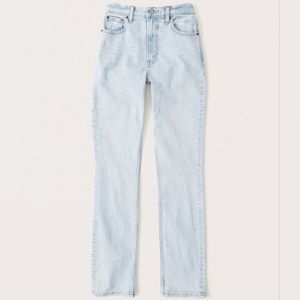 Abercrombie curve love 90s slim straight ultra high rise jeans